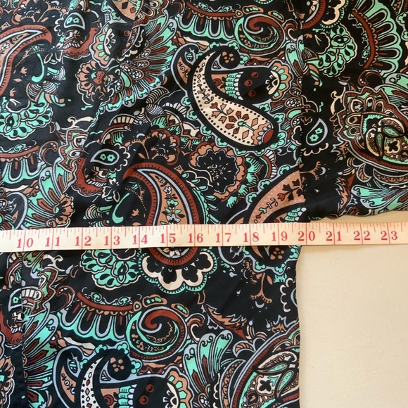 Let them Eat Cake paisley multicolor open front bohemian sheer kimono Size S - Picture 8 of 8